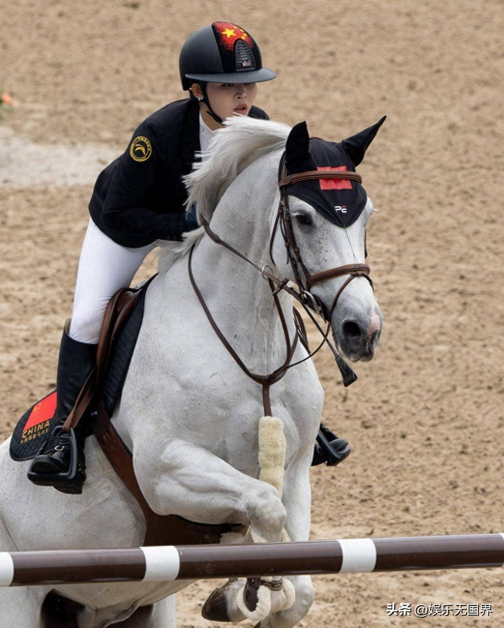 顽强拼搏：马术选手斩获第一