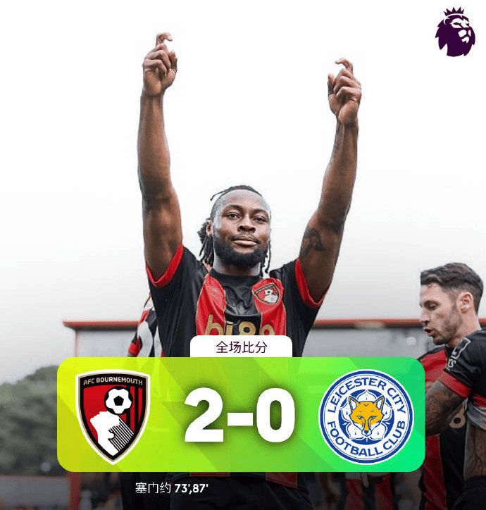 莱斯特城在关键时刻打败了伯恩茅斯！的简单介绍
