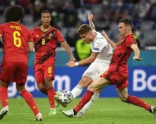 比利时队遭遇欧洲杯惨败