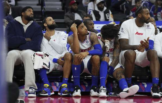 76人遭遇惨败于猛龙，恩比德下场受伤